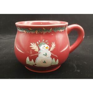 Bath & Body Works Holiday Snowman Holly Oversized Coffee‎ Soup Mug Collection
